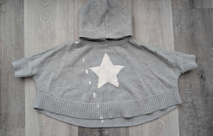 Poncho Style Hooded Sweater, Kids 18 Month (12-18M)