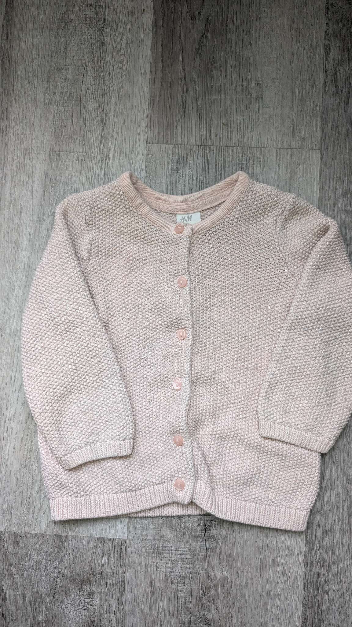 H&M Pink & Silver Cardigan 18-24m