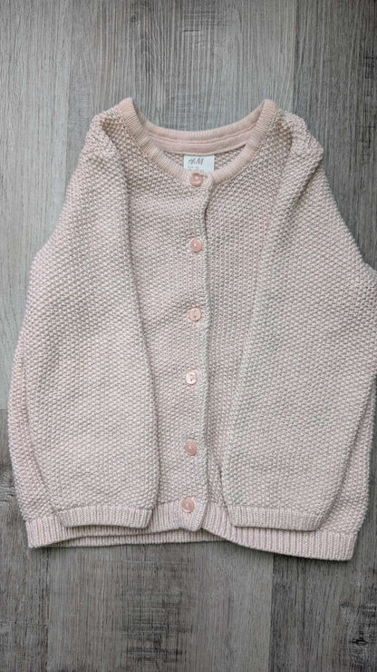 H&M Pink & Silver Cardigan 18-24m