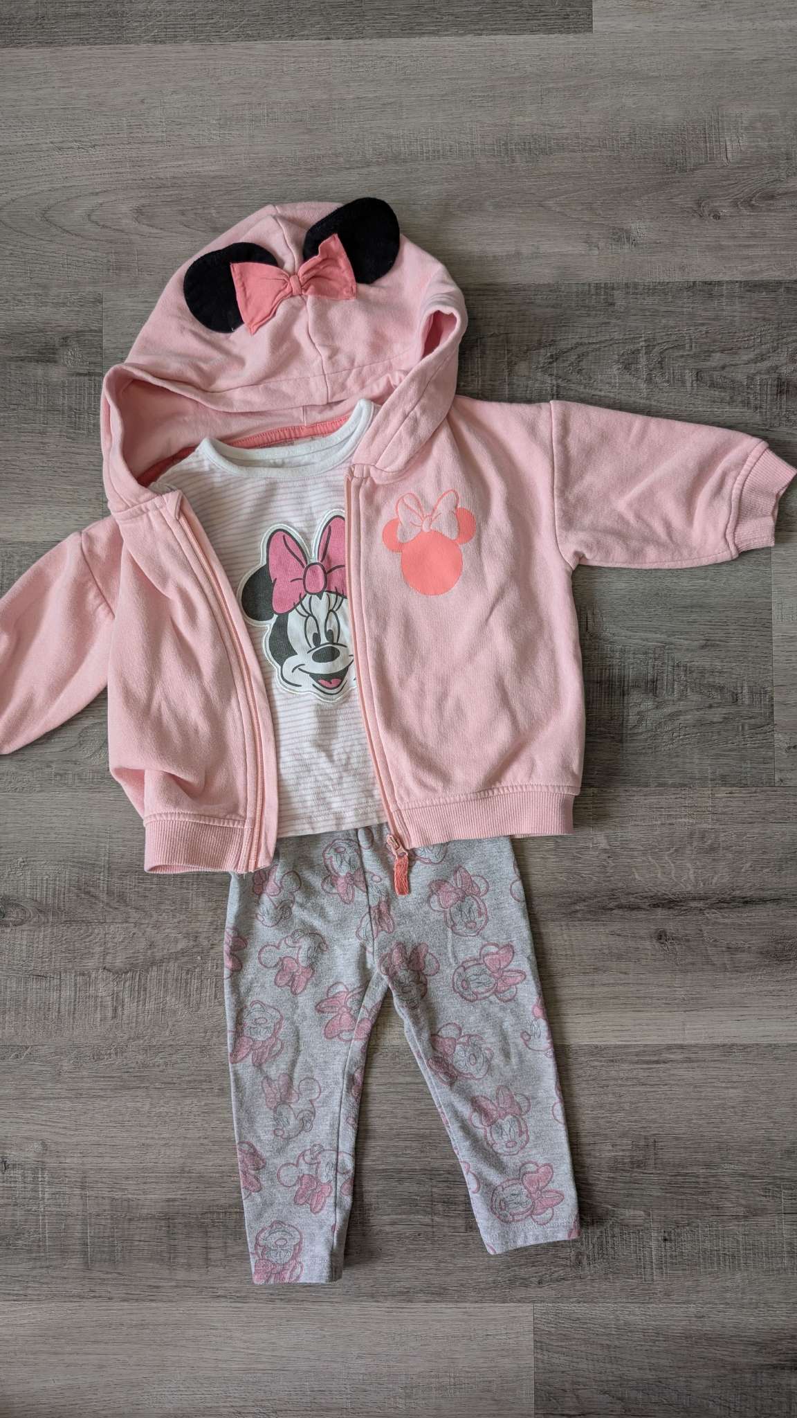 Minnie Mouse 3pc Outfit 6-12m, Kids 12 Month (9-12M)