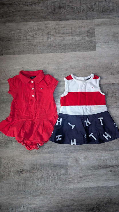 Tommy Hilfiger 3pc Dresses set, Kids 9 Month (6-9M)