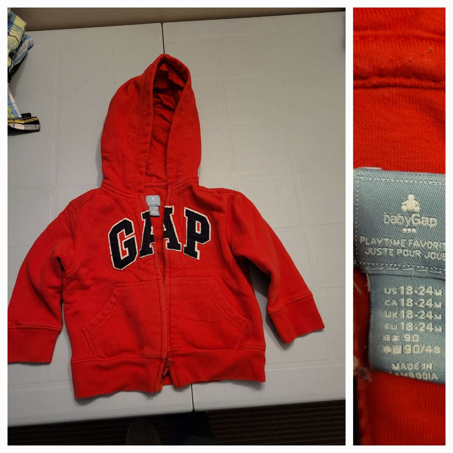 2 gap hoodie, Kids 24 Month (18-24M)