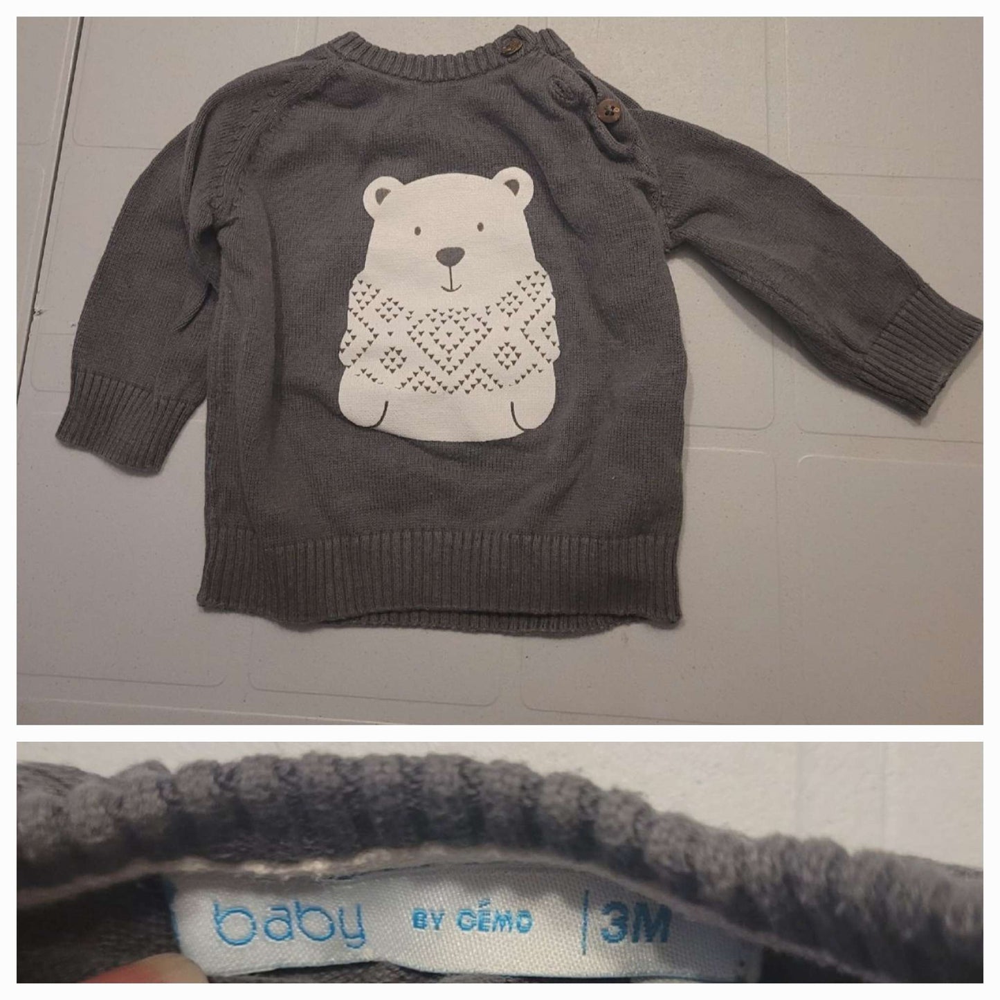 Bundle 5 sweaters, Kids 3 Month (0-3M)
