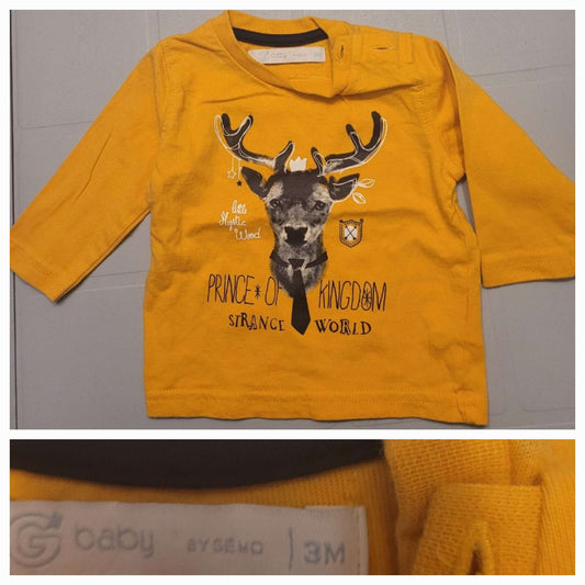 4 longs sleeves tshirt, Kids 3 Month (0-3M)