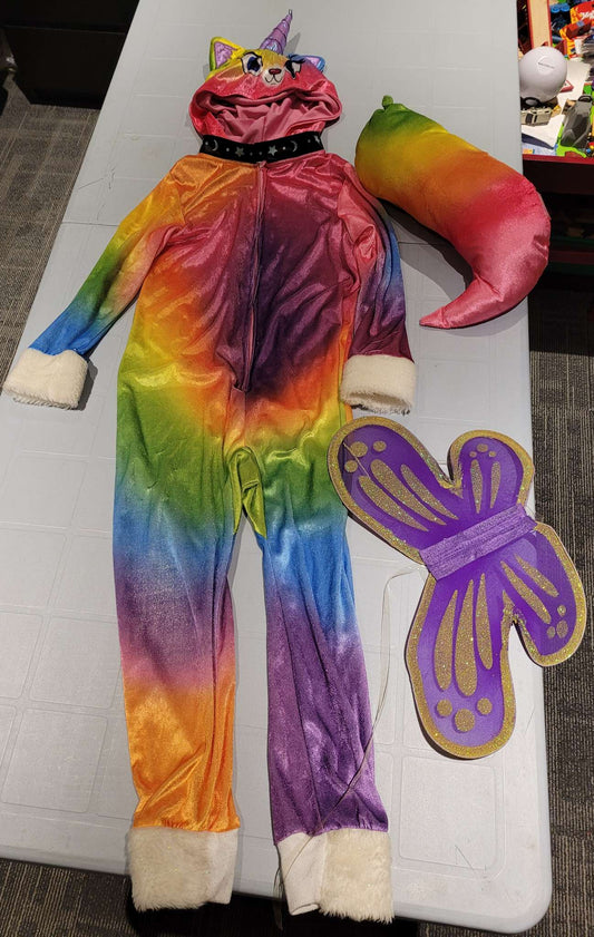 Unicorn Cat costume Size 6/ 7, Kids 6/6X (extra small)