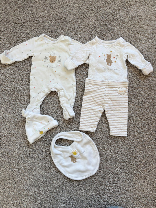 Newborn Teddy Bear Clothing Set, Kids Newborn