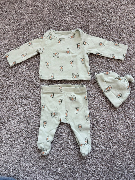 Newborn Avocado Set, Kids Newborn
