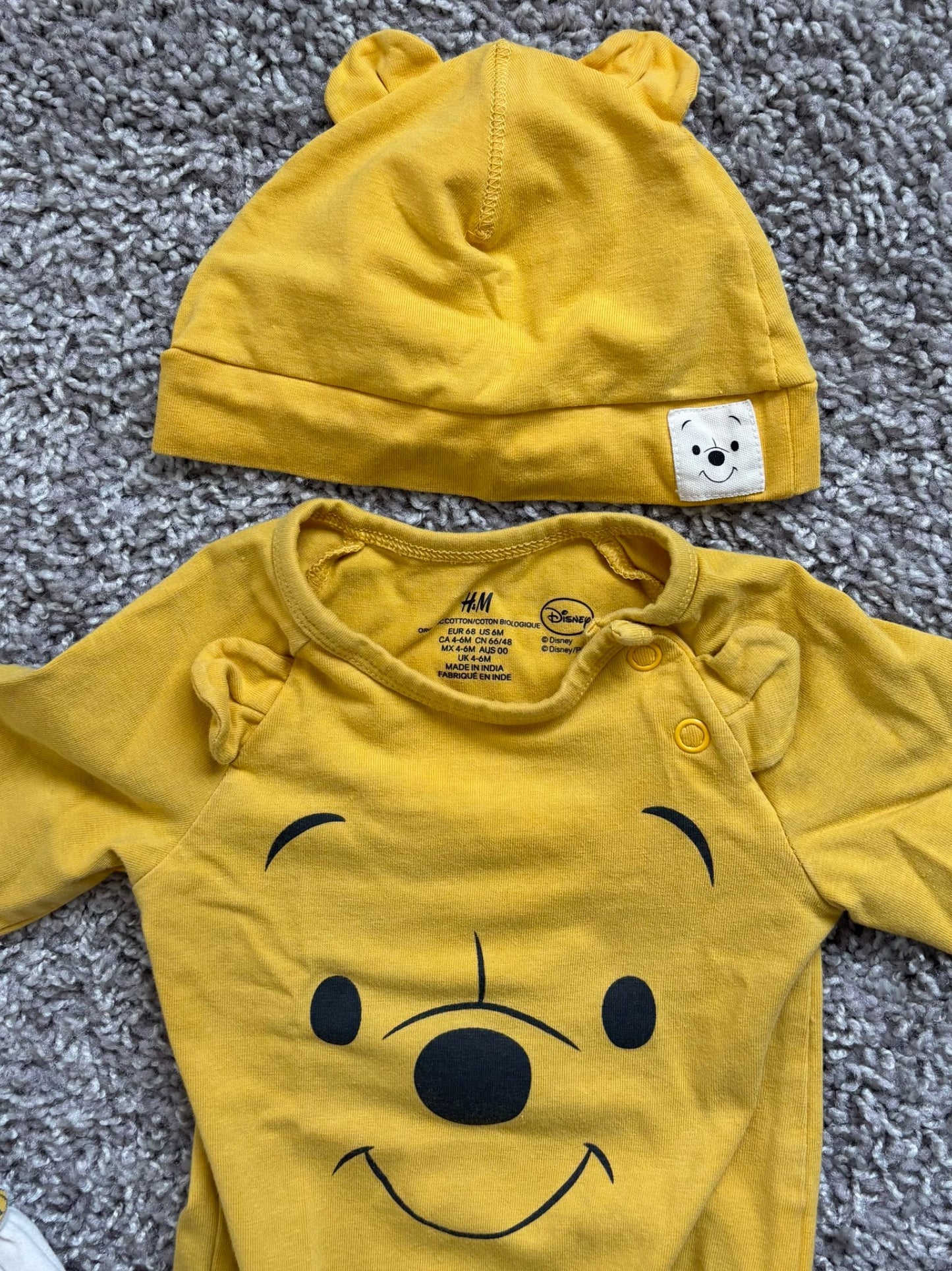 Winnie the Pooh Outfit, Kids 6 Month (3-6M)