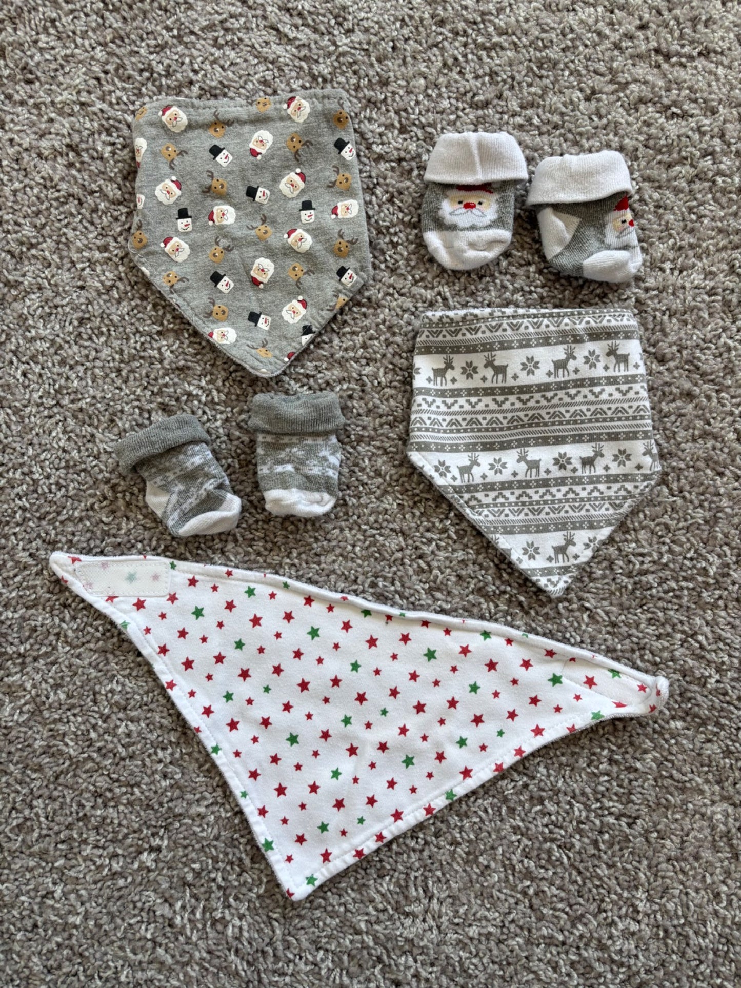 Christmas Bibs and Socks