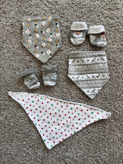Christmas Bibs and Socks