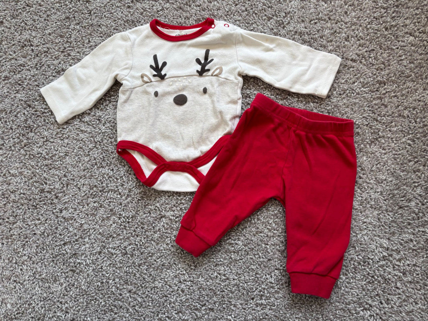 Reindeer Outfit, Kids 6 Month (3-6M)