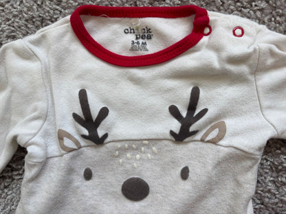Reindeer Outfit, Kids 6 Month (3-6M)