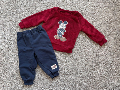 Mickey Mouse Outfit, Kids 12 Month (9-12M)