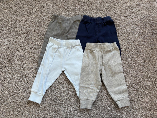 Set of 4 Pants, Kids 9 Month (6-9M)