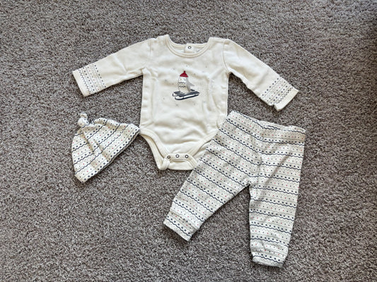 Sledding Penguin Set with Hat, Kids 12 Month (9-12M)