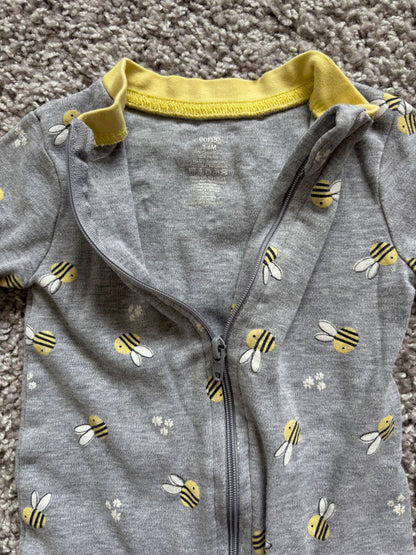 Bumblebee Footed Sleeper, Kids 6 Month (3-6M)