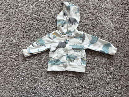Newborn Dinosaur Zip-Up Hoodie, Kids Newborn