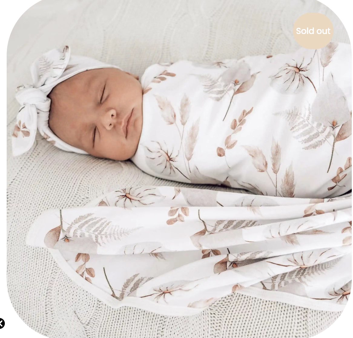 Snuggly Jacks Swaddle Set for Newborn Photos - Organic Cotton, 0-3 Months (Newborn)