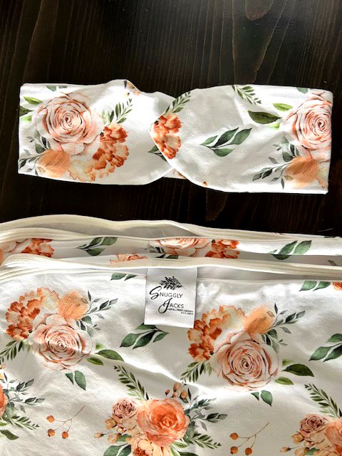 Snuggly Jacks Swaddle Set for Newborn Photos - Organic Cotton, 0-3 Months (Newborn)