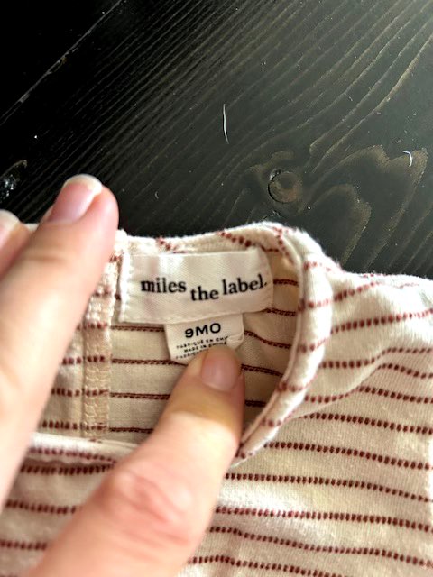 Long Sleeve Shirt 9 months Miles the Label Infant , Kids 12 Month (9-12M)