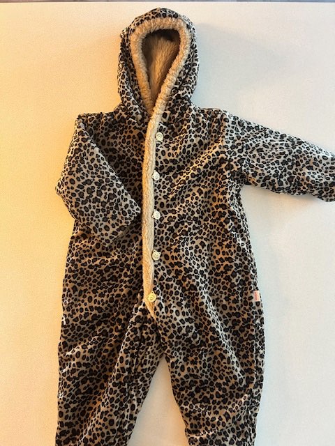 Leopard/Cheetah Fleece Onsie Costume 12-18 months, Kids 18 Month (12-18M)