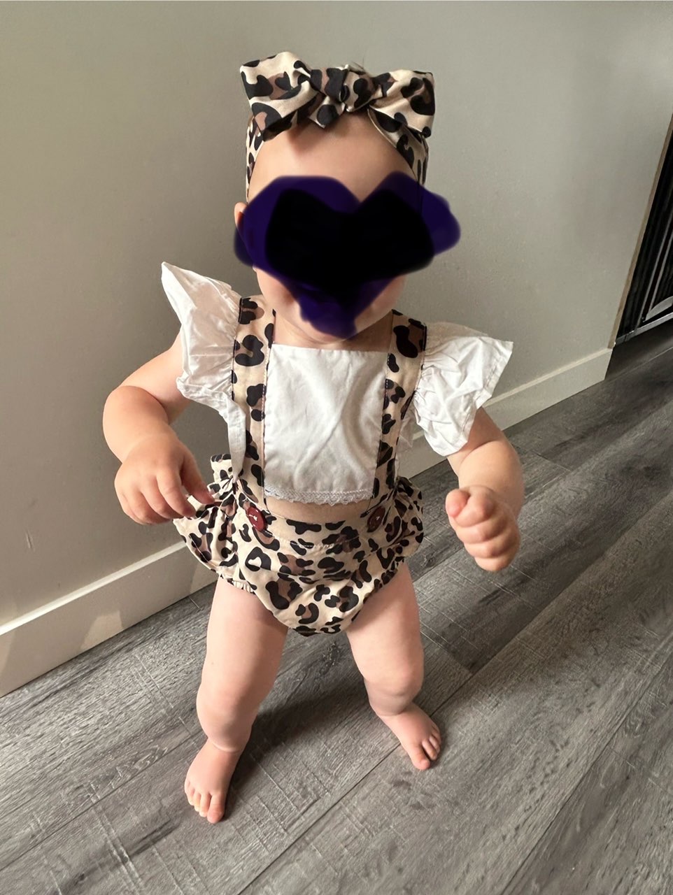 Leopard Birthday Outfit - Wild One - 12 months, Kids 18 Month (12-18M)