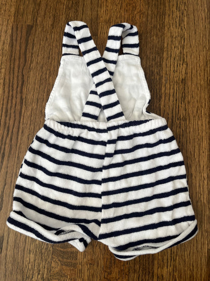 Blue and White Striped Romper VGUC 0-3M, Kids 3 Month (0-3M)