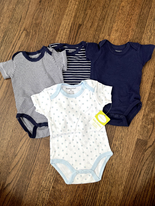 Set of 4 Onesies(Blue)  3M EUC, Kids 3 Month (0-3M)