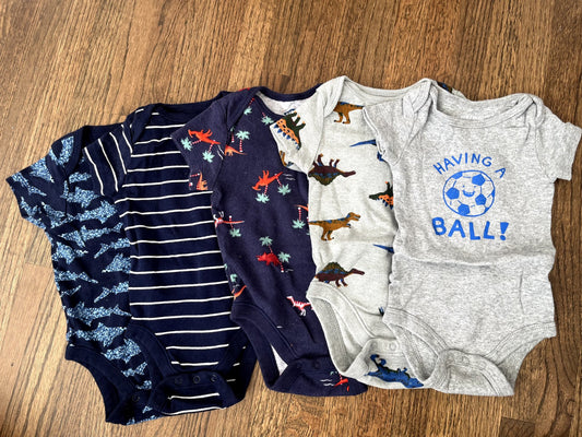 Set of 5 Onesies 3-6M VGUC, Kids 6 Month (3-6M)