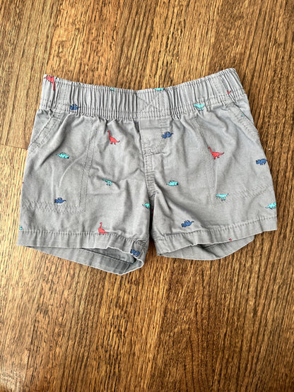 Grey Dino Carter's Shorts 9M VGUC, Kids 9 Month (6-9M)