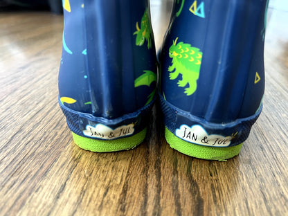 Jan & Jul Dino Rain Boots Size 8.5 EUC MSRP $57, Shoes 8.5 (Toddler:2-4yr)
