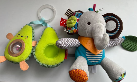 Skip Hop Baby Toys VGUC (Avocado&Elephant)