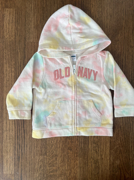 Old Navy Tie-Dye Hoodie VGUC 6-12M, Kids 9 Month (6-9M)