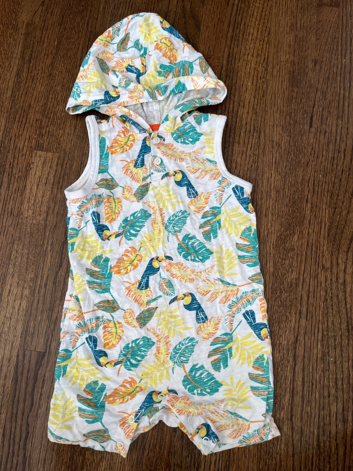 Tropical Hooded Romper 18-24M VGUC, Kids 24 Month (18-24M)