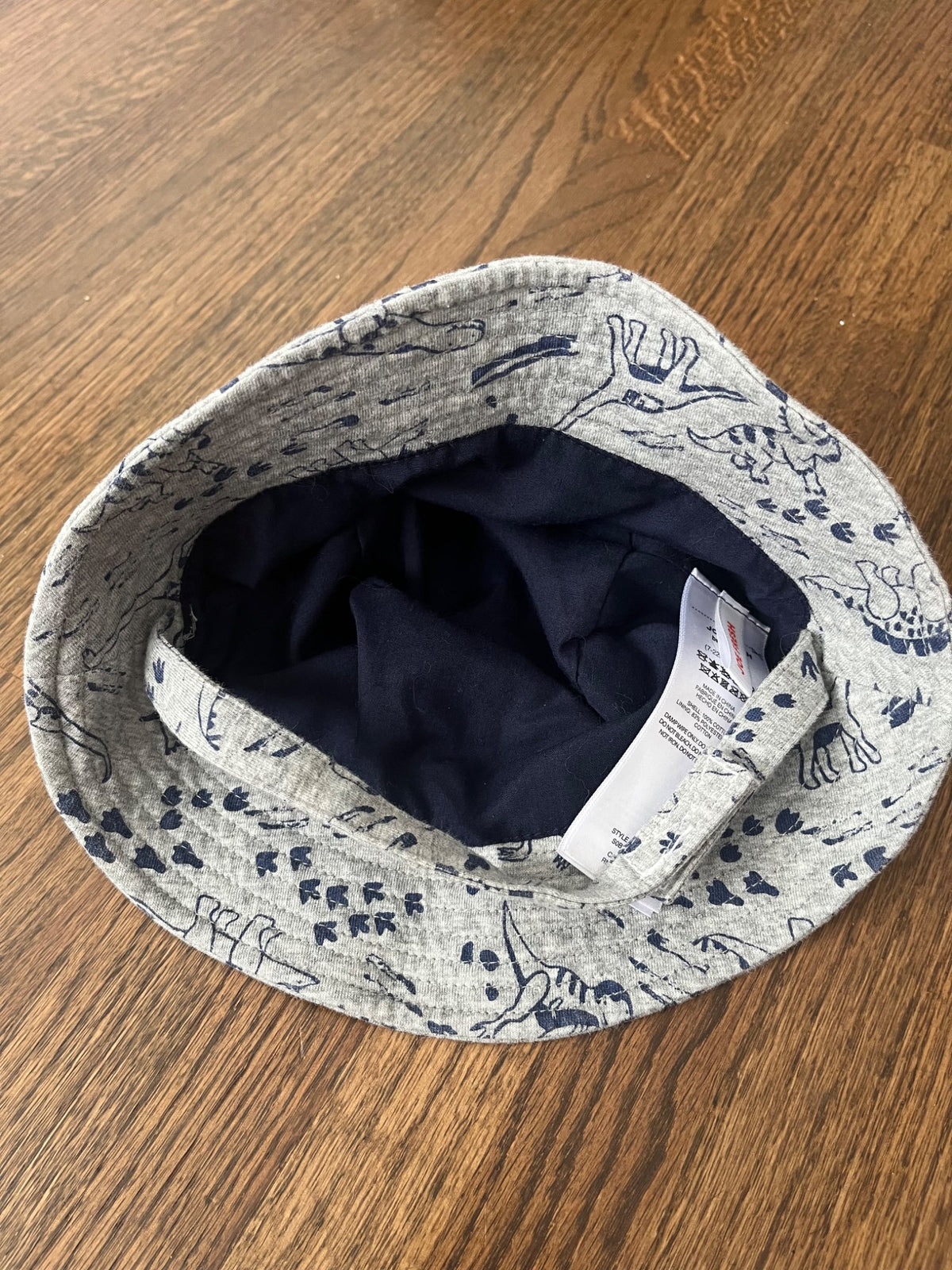 Dino Bucket Hat 0-12M VGUC