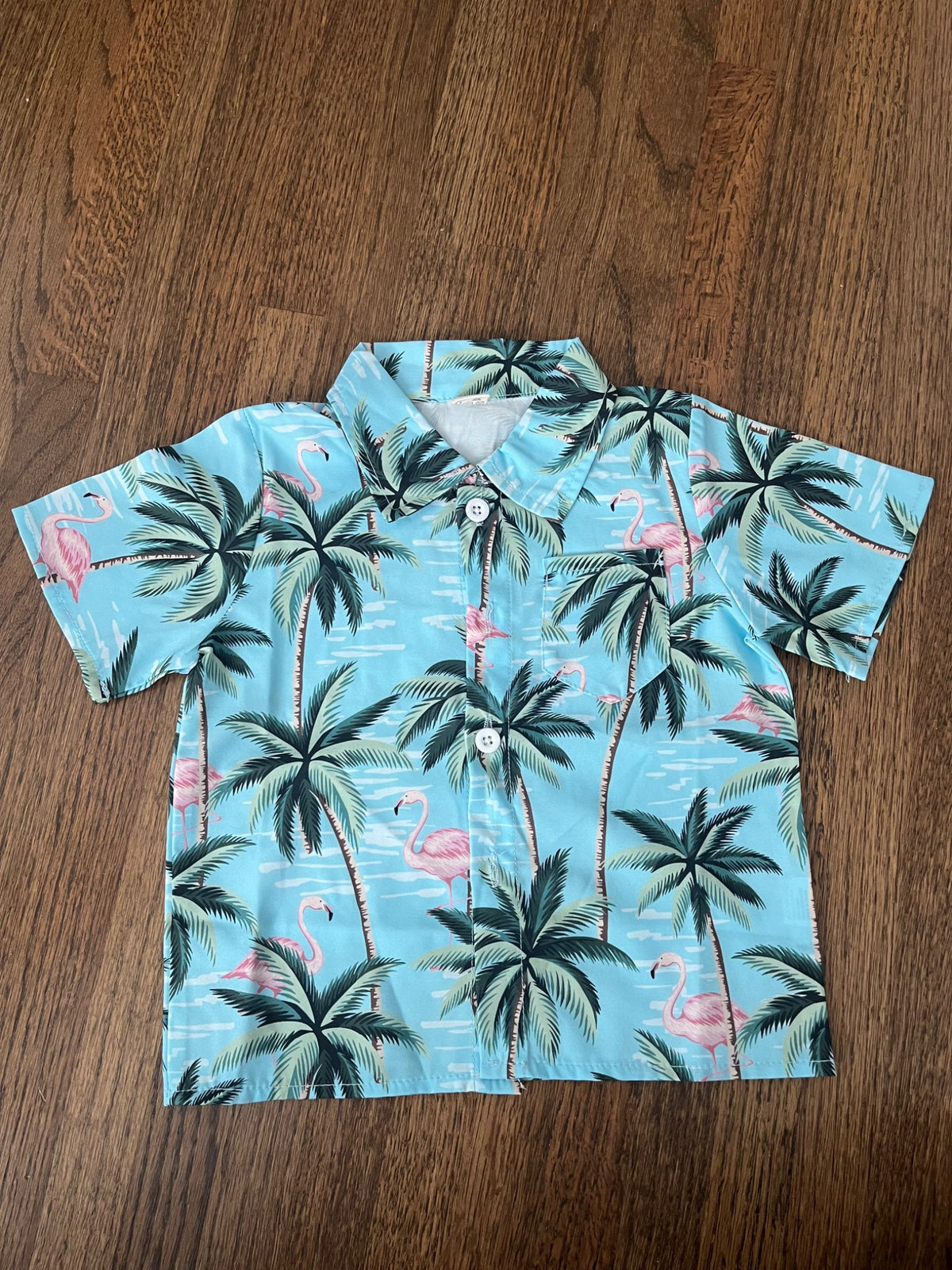 Hawaiian Shirt (Palm Trees) VGUC 24M/2T, Kids 24 Month (18-24M)