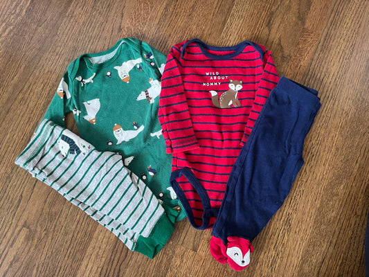 Two Winter Outfits 6M VGUC , Kids 6 Month (3-6M)