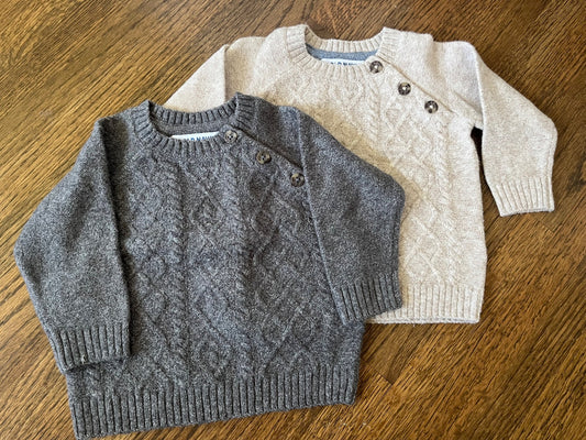 Two Cozy Sweaters EUC 3-6 Months, Kids 6 Month (3-6M)