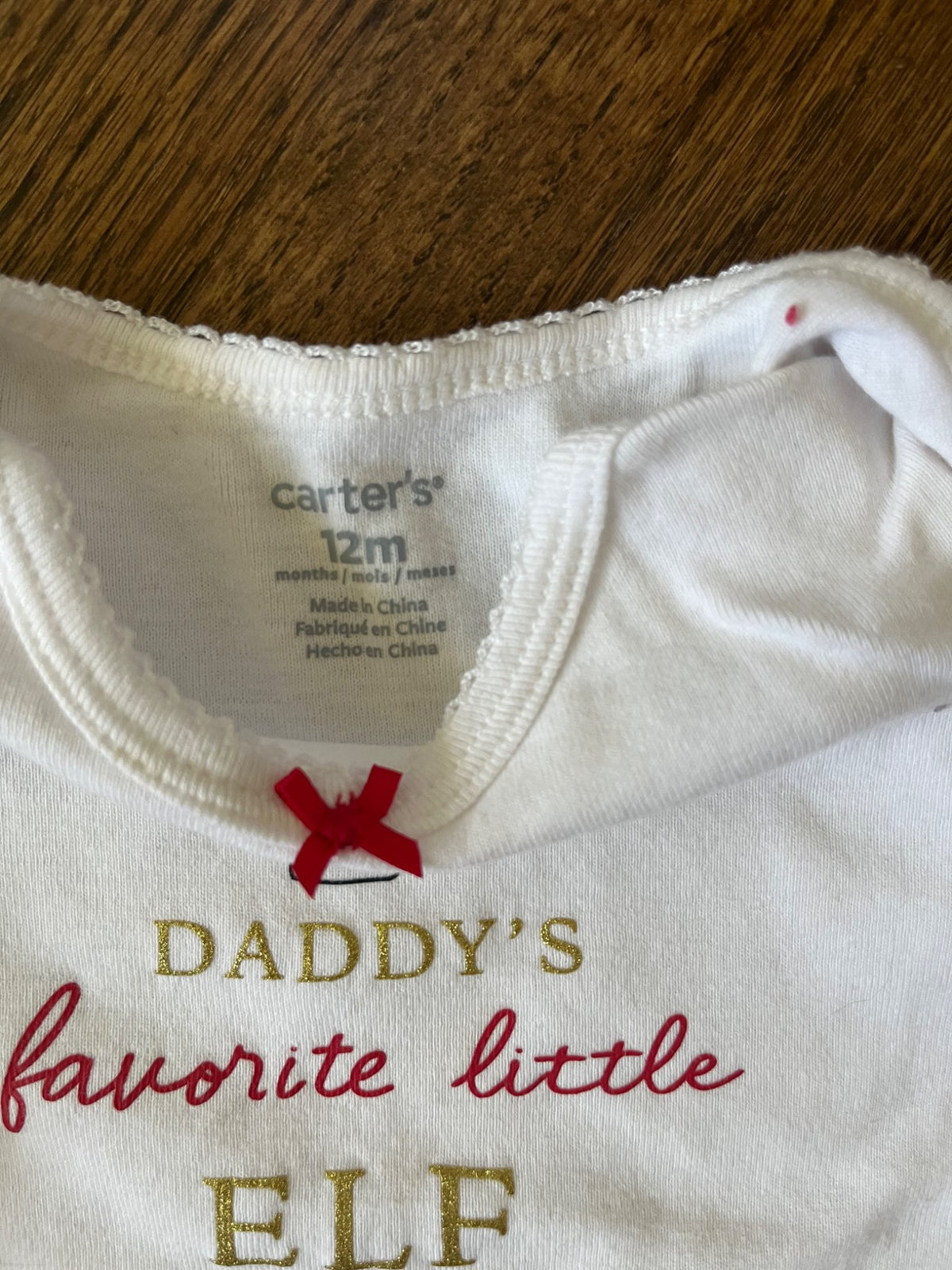 Daddy’s Elf Holiday Outfit VGUC 12M, Kids 12 Month (9-12M)