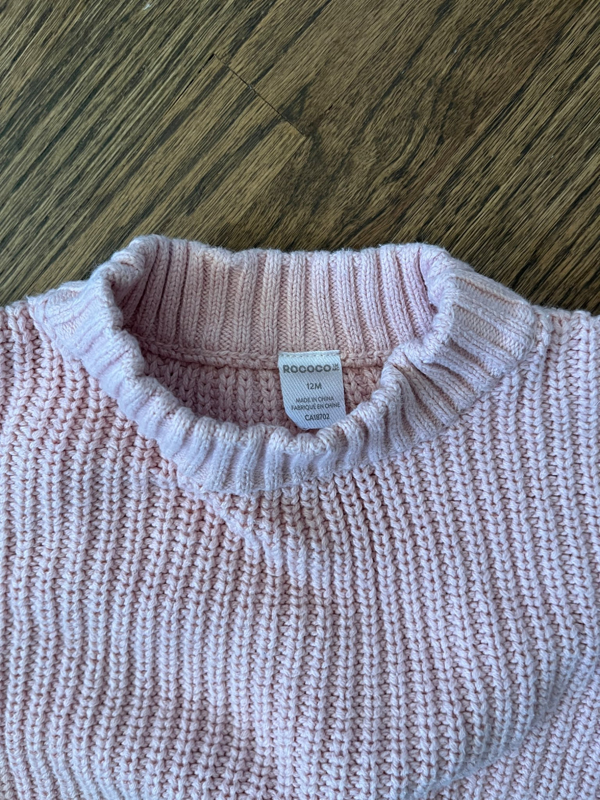 Pink Sweater and Pants Outfit VGUC 12M, Kids 12 Month (9-12M)