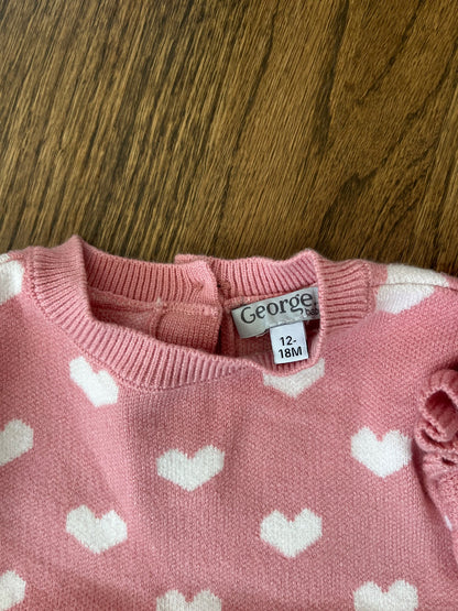 George Heart Outfit 12-18M EUC, Kids 18 Month (12-18M)