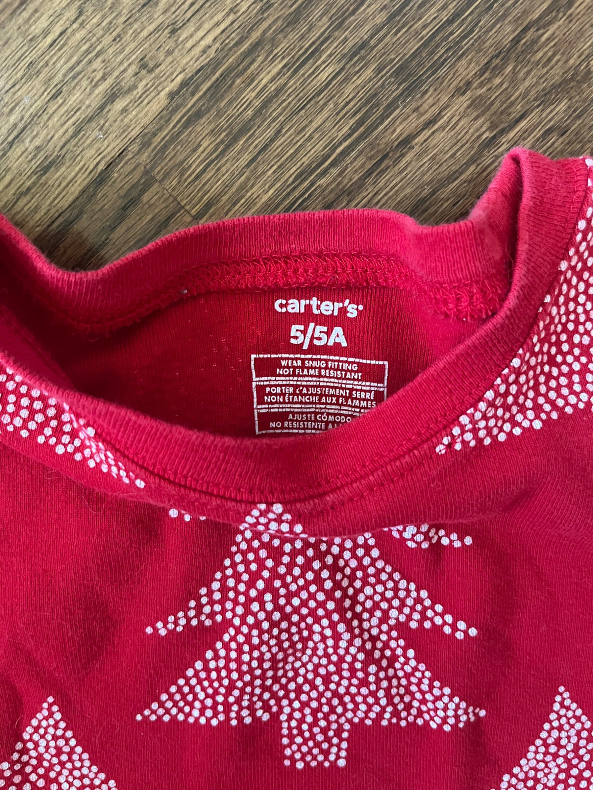 Carter's Red Tree Pjs VGUC 5T, Kids 5/5T