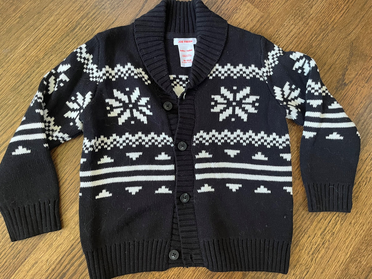 Joe Fresh Fair Isle Cardigan EUC 18-24M, Kids 18 Month (12-18M)