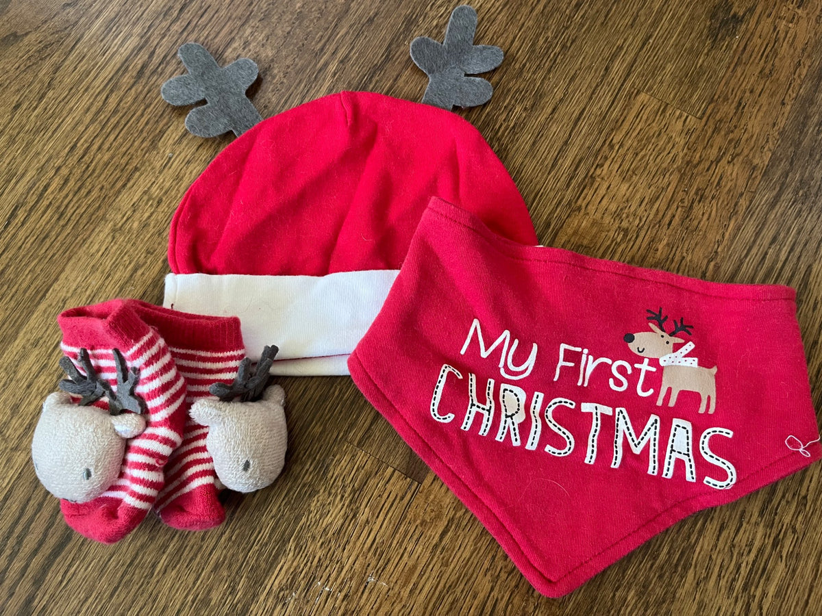 Baby 1st Christmas Set VGUC, Kids 6 Month (3-6M)