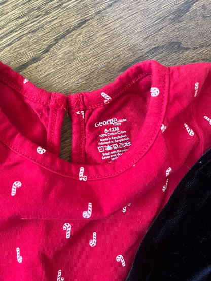Two Holiday Toddler Girl Dresses 6-12M EUC, Kids 12 Month (9-12M)