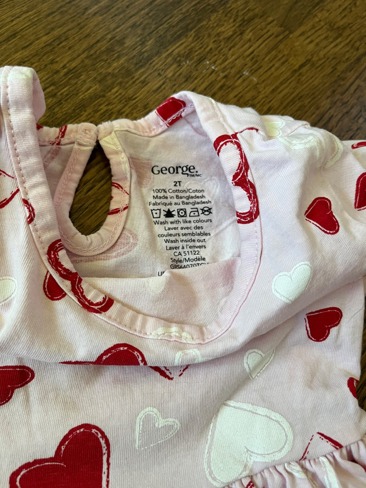 George Heart Dress VGUC 2T, Kids 2T