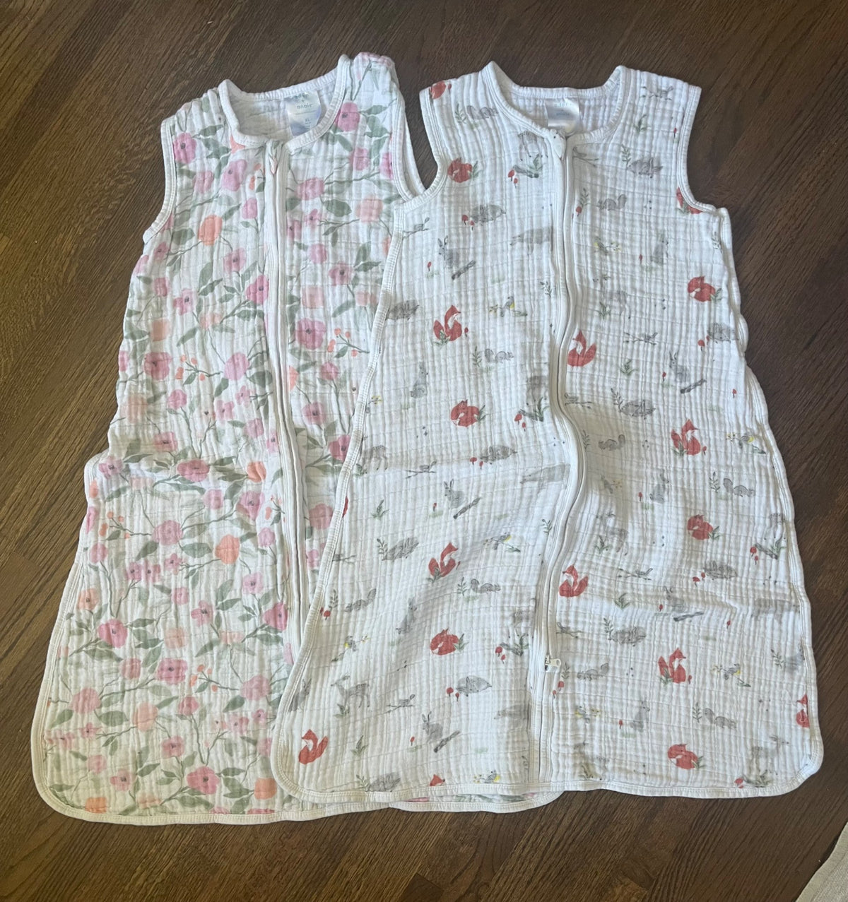 Aden + Anais Muslin Sleep Sacks 2 Pk VGUC XL (18+ M), 18-24 Months (Extra Large)