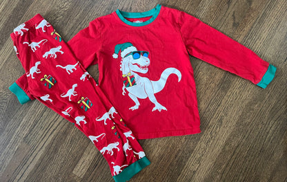 Holiday Dino Pyjamas Size 7 VGUC, Kids 7