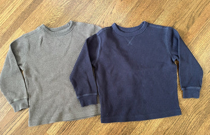 George 2Pk Long Sleeve Shirts Size S(6), Kids 6/6X