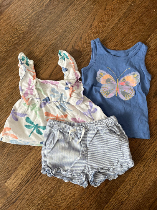 Carter’s Top and Shorts Set VGUC 18M, Kids 18 Month (12-18M)